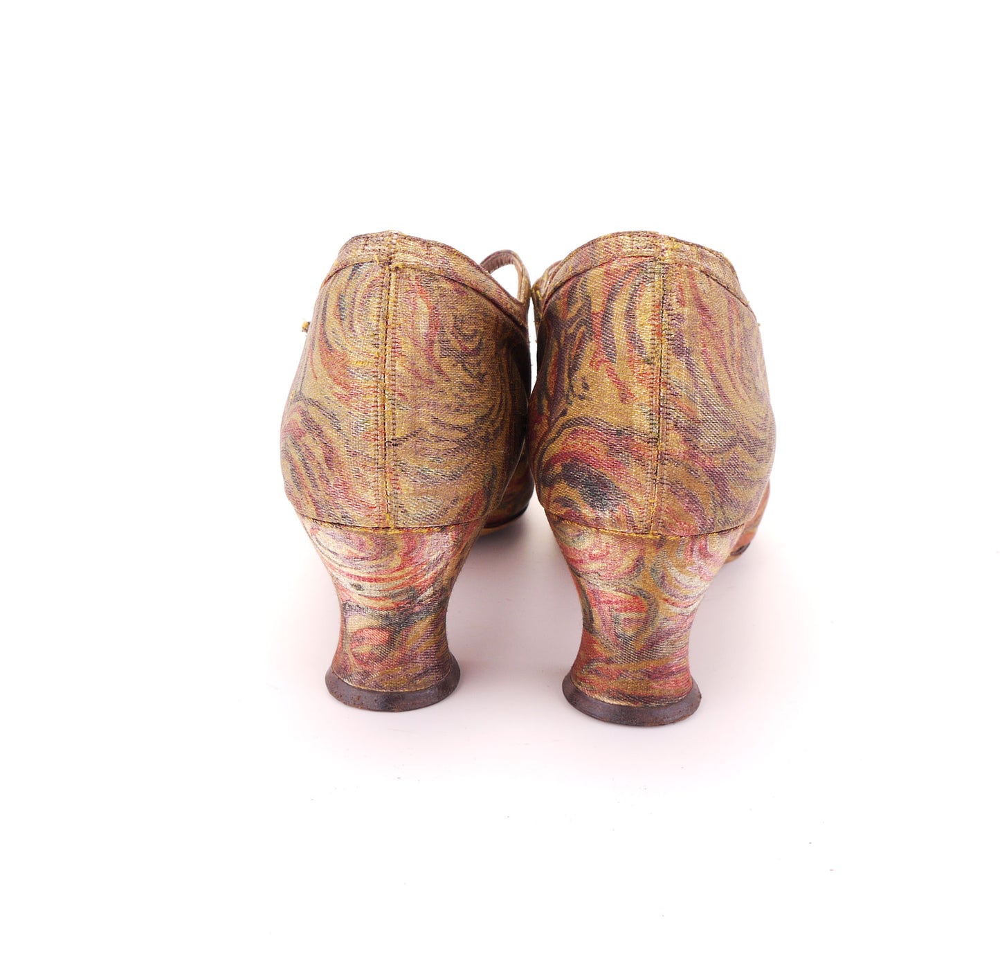 1920s Floral & Golden Bar Shoes by Babers UK 3.5