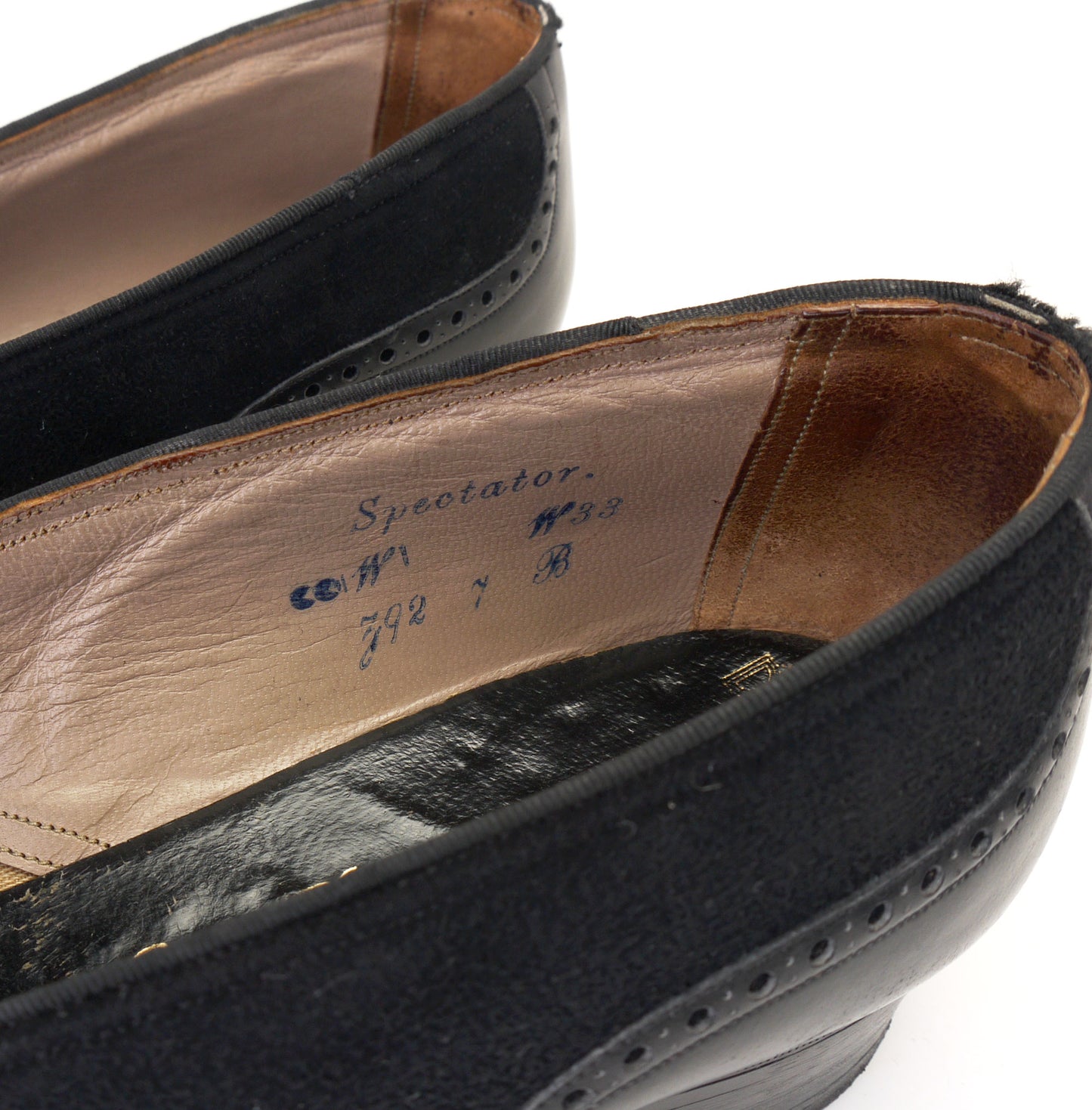 1940s CC41 Black Dolcis De Liso Flat Pumps UK 4.5