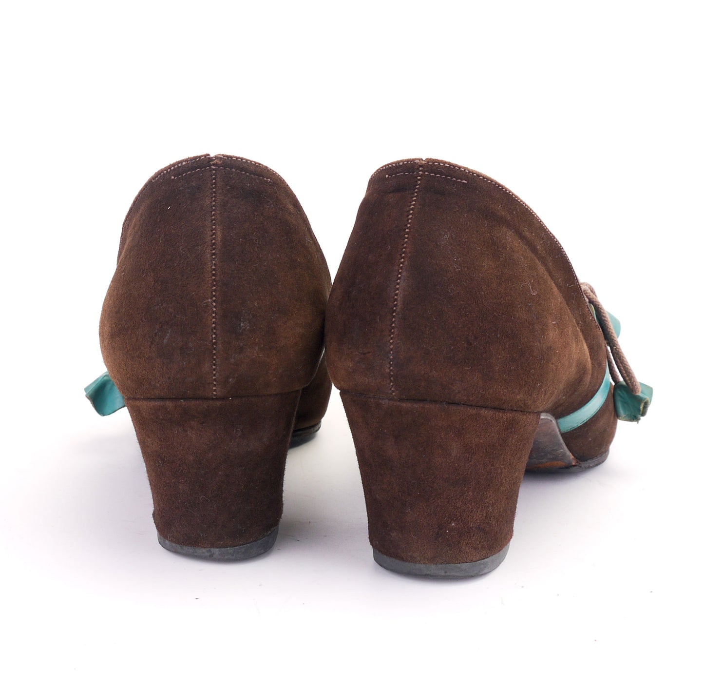 1940s Brown Suede Dutch Boy Pumps by Lotus UK 5