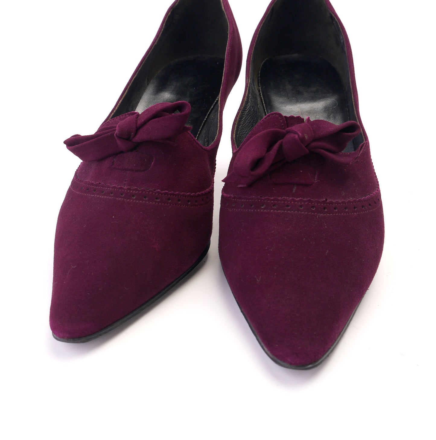 1960s Plum / Wine Stiletto Pumps UK 4.5