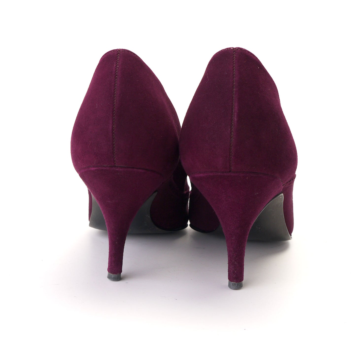 1960s Plum / Wine Stiletto Pumps UK 4.5