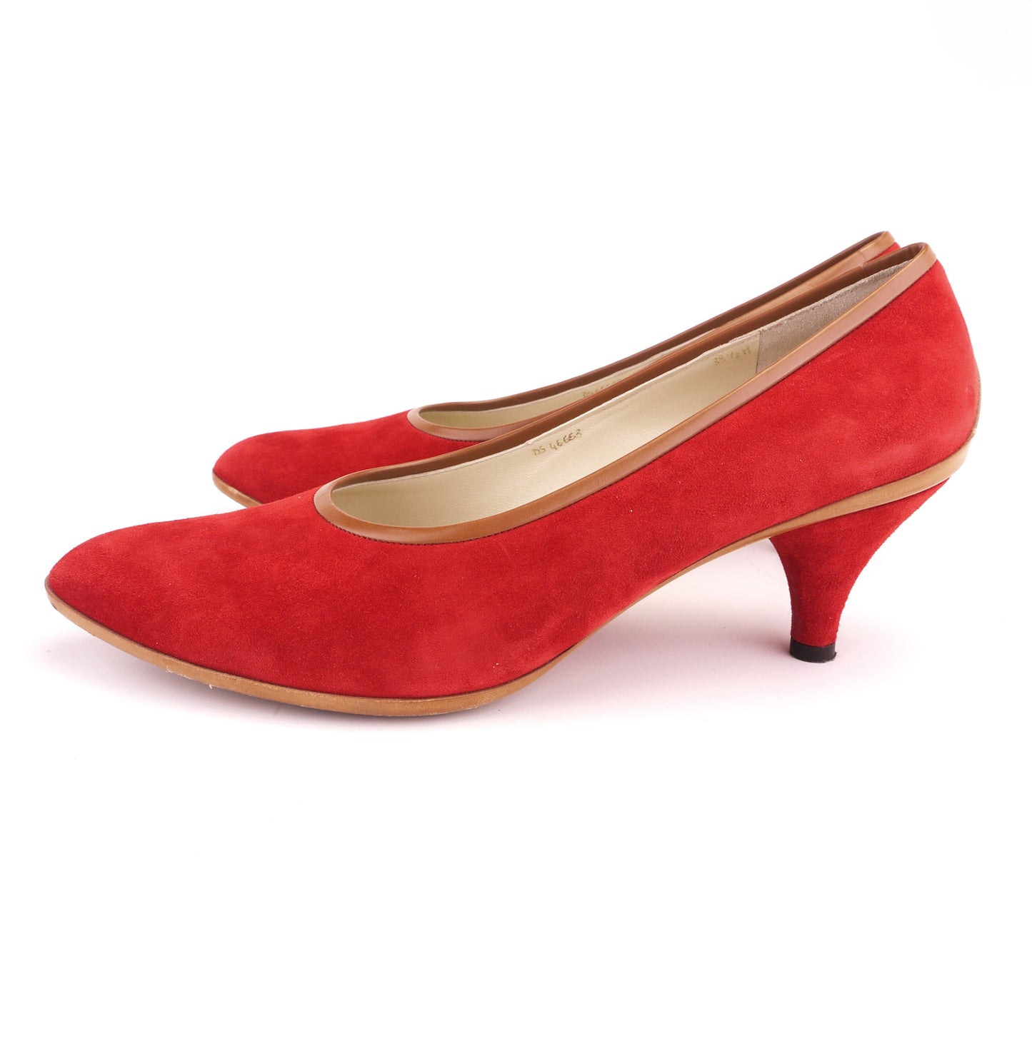 Ferragamo Limited Edition 1958 Red Suede Pumps UK 5.5