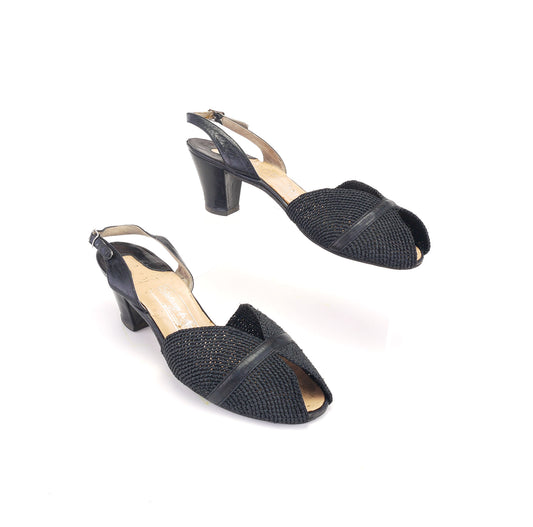 Salvatore Ferragamo Pompeian Sandals 1950 UK 4.5