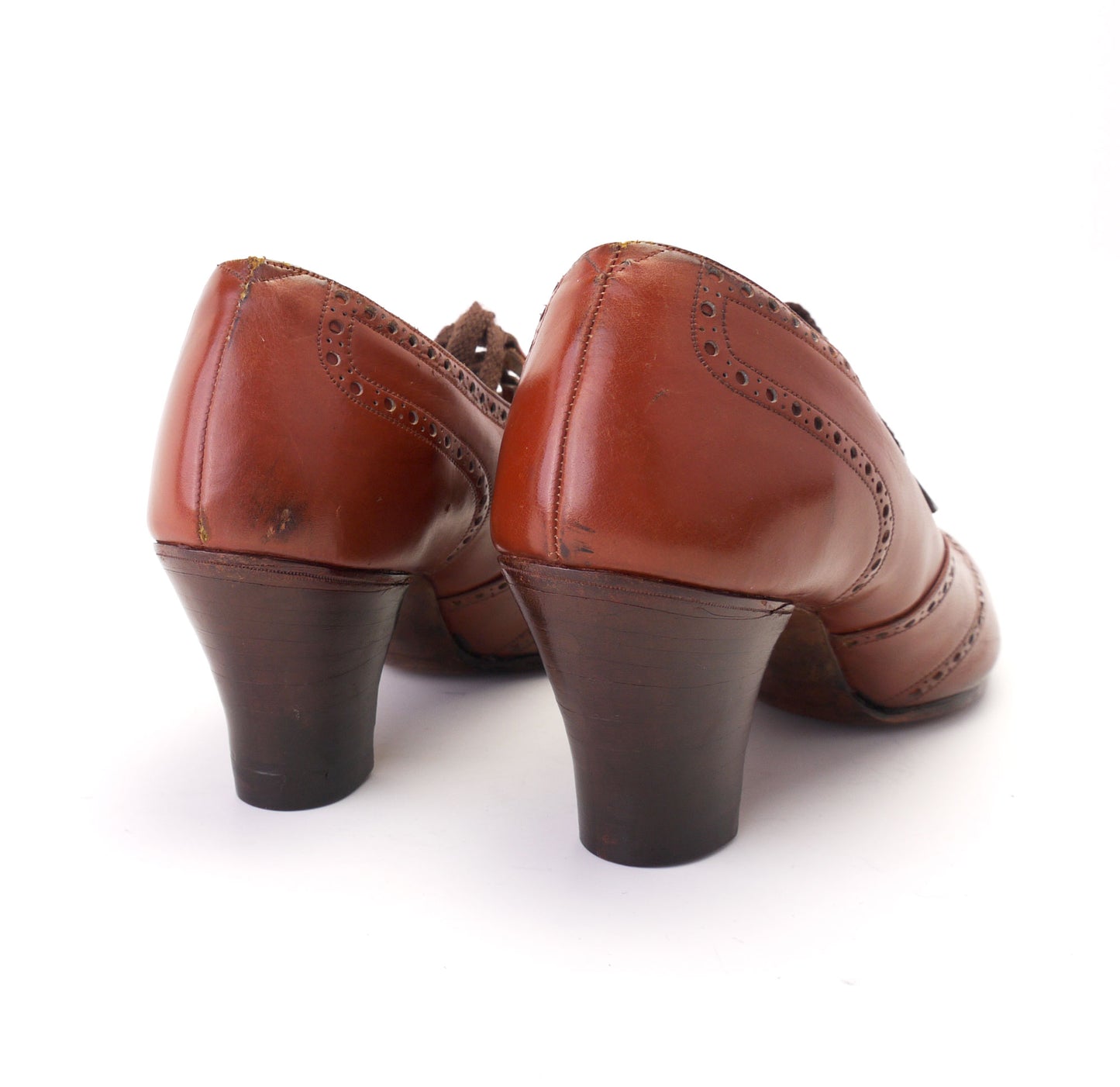 1940s/50s Tan Ghillies by Rice O'Neil UK 5