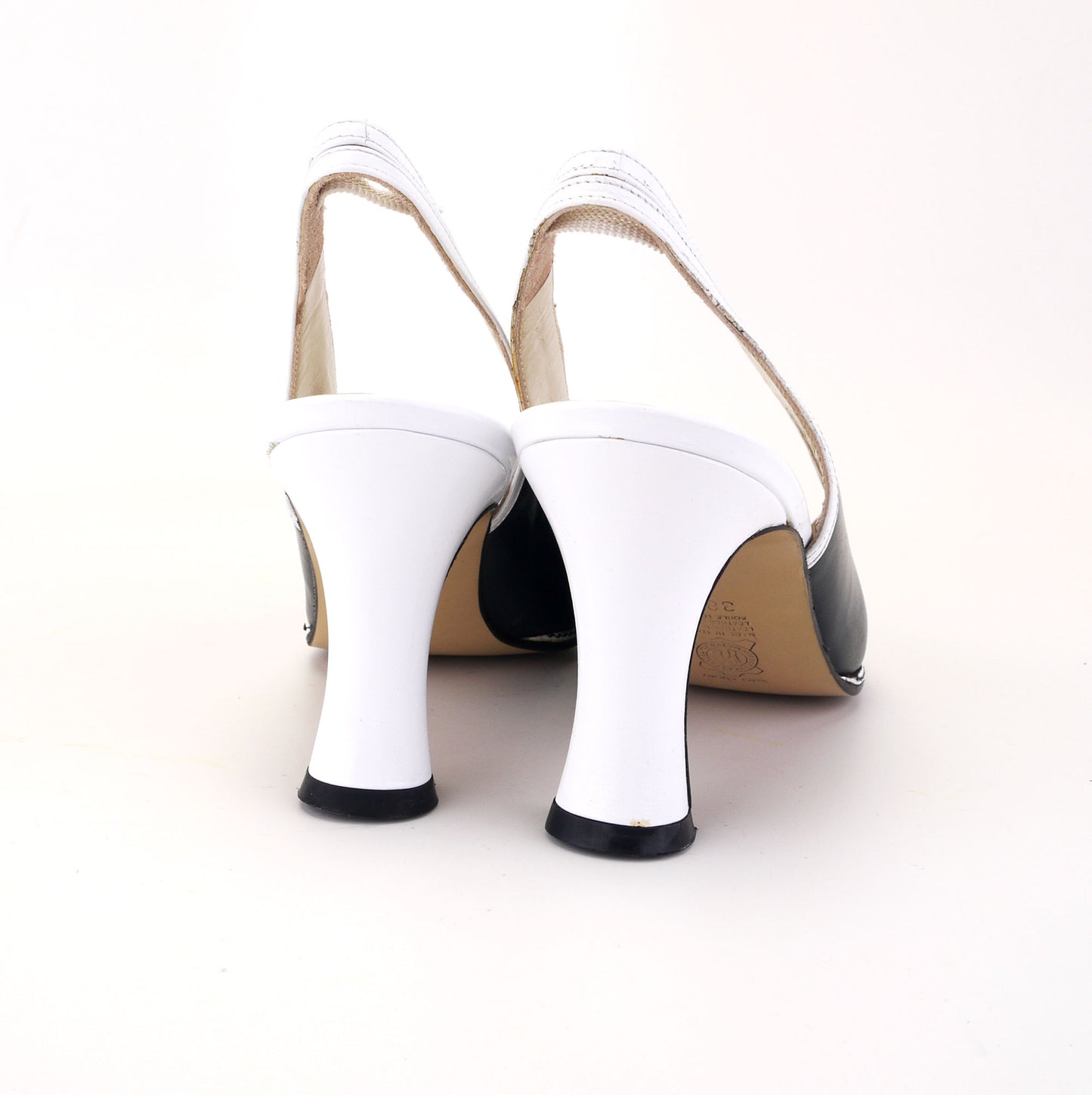 1980s Navy & White Slingback Spectators by Kurt Geiger UK 5.5
