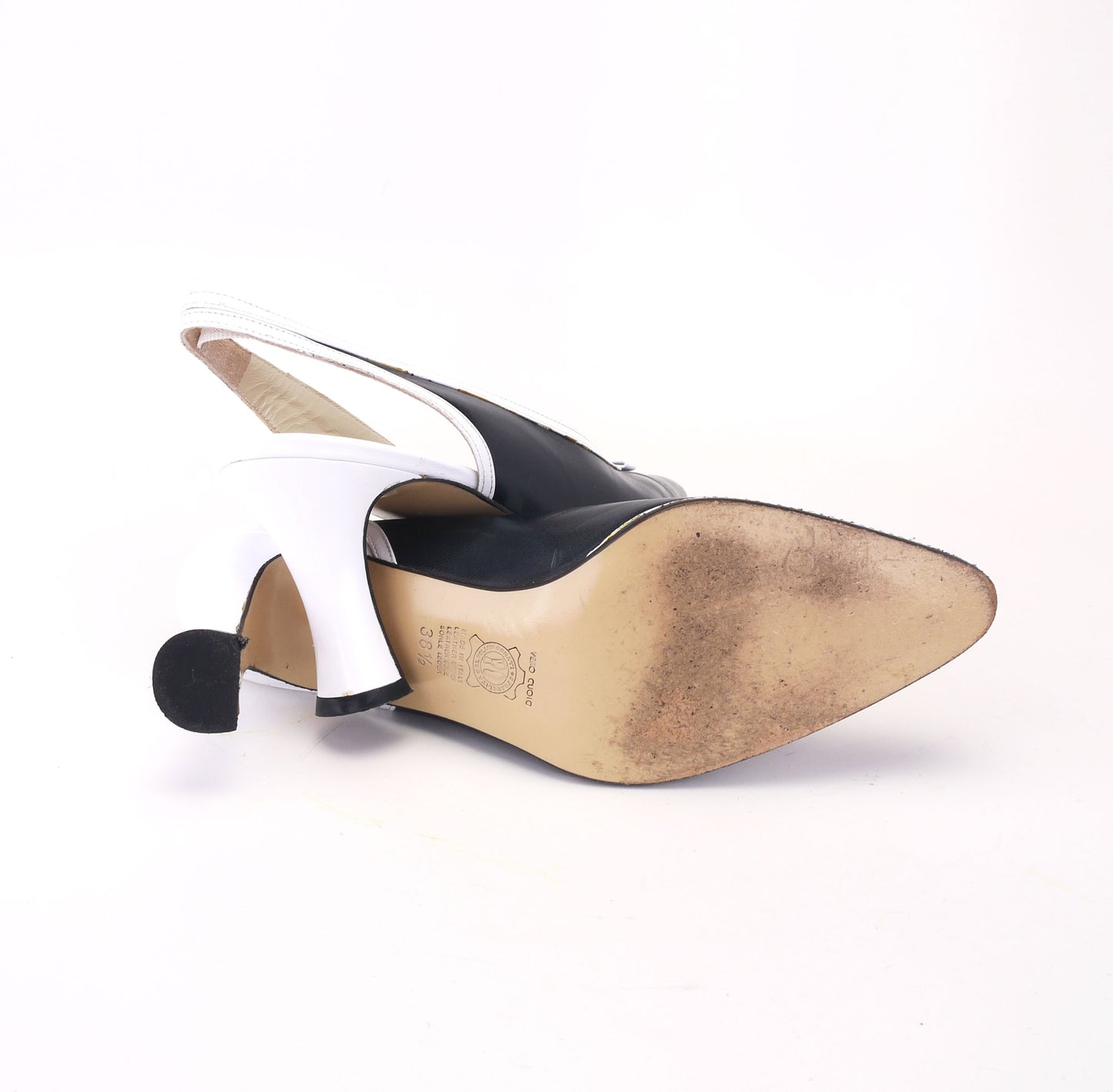1980s Navy & White Slingback Spectators by Kurt Geiger UK 5.5