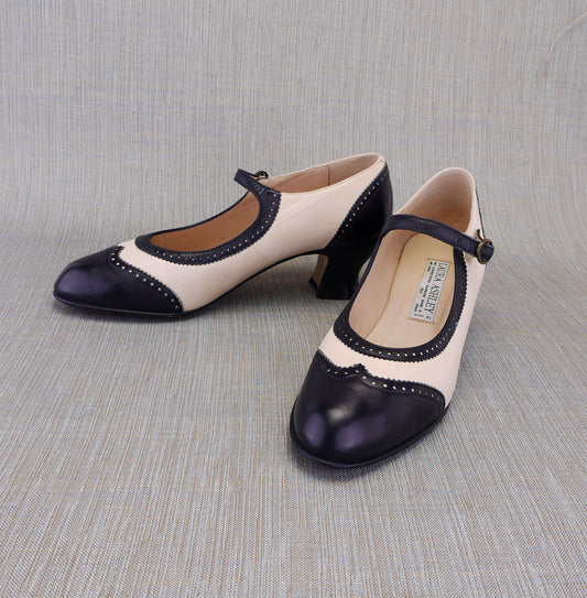 Laura Ashley 20s Style Spectator Bar Shoes UK 7