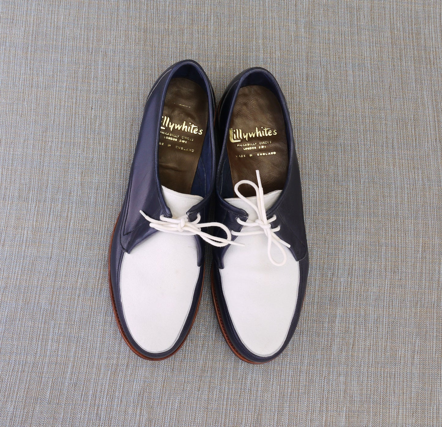 1950s/60s Navy & White Casual Shoes by Lillywhites UK 5