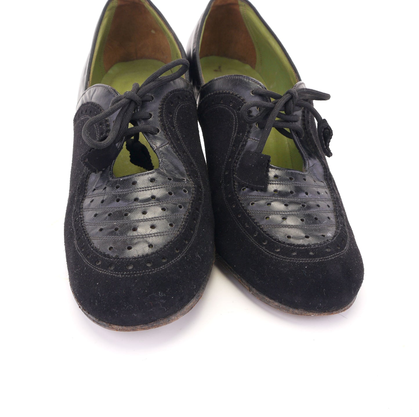 Early 1940s Black Lace Ups By Lotus UK 3.5