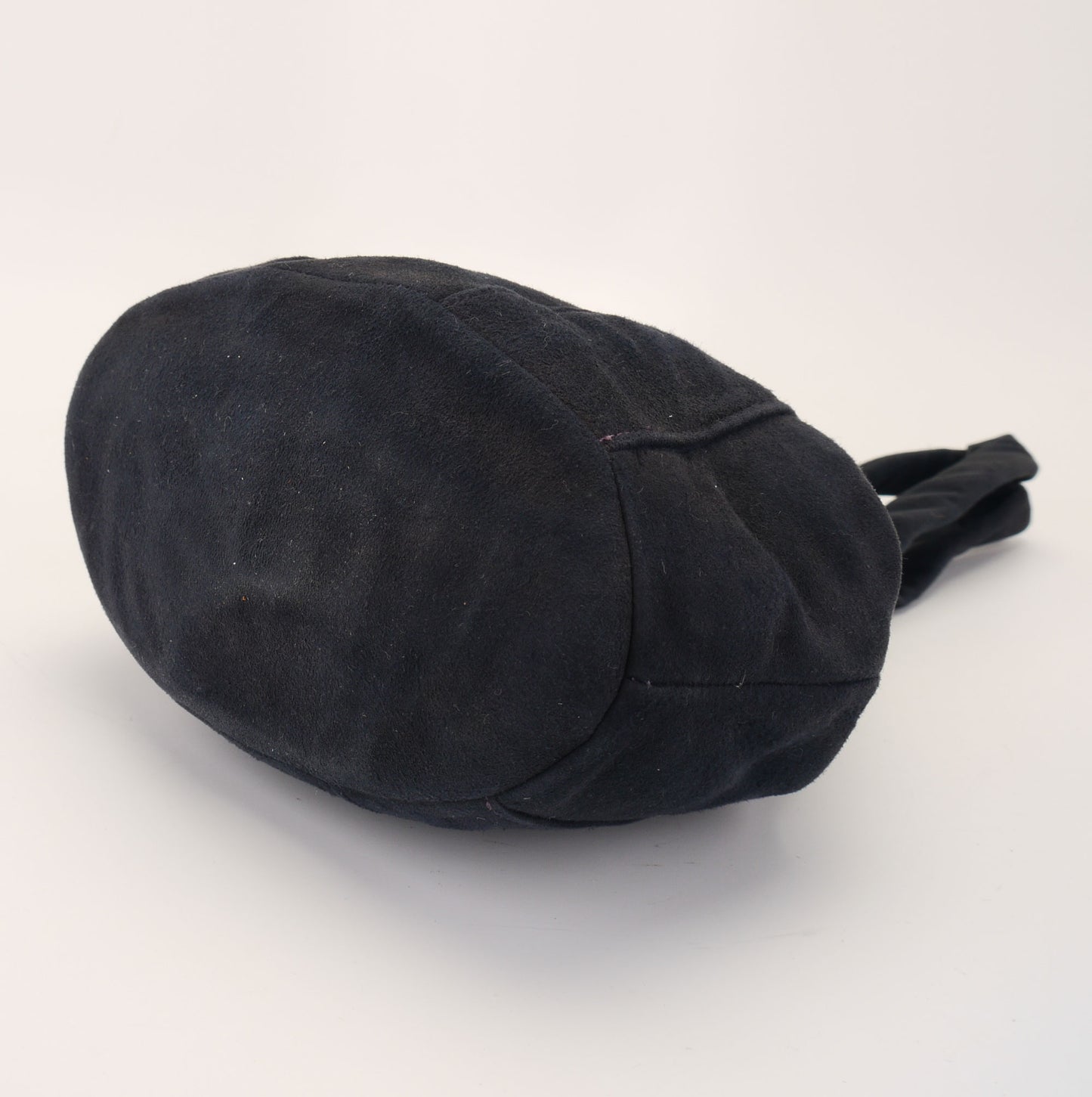 1940s Lotus Navy Suede Slingbacks and Bag UK 8
