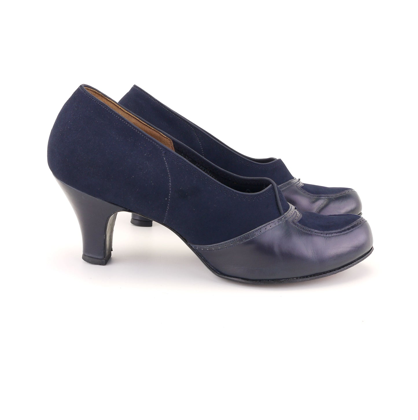 1950s Smart Navy Pumps by Manfield UK 5