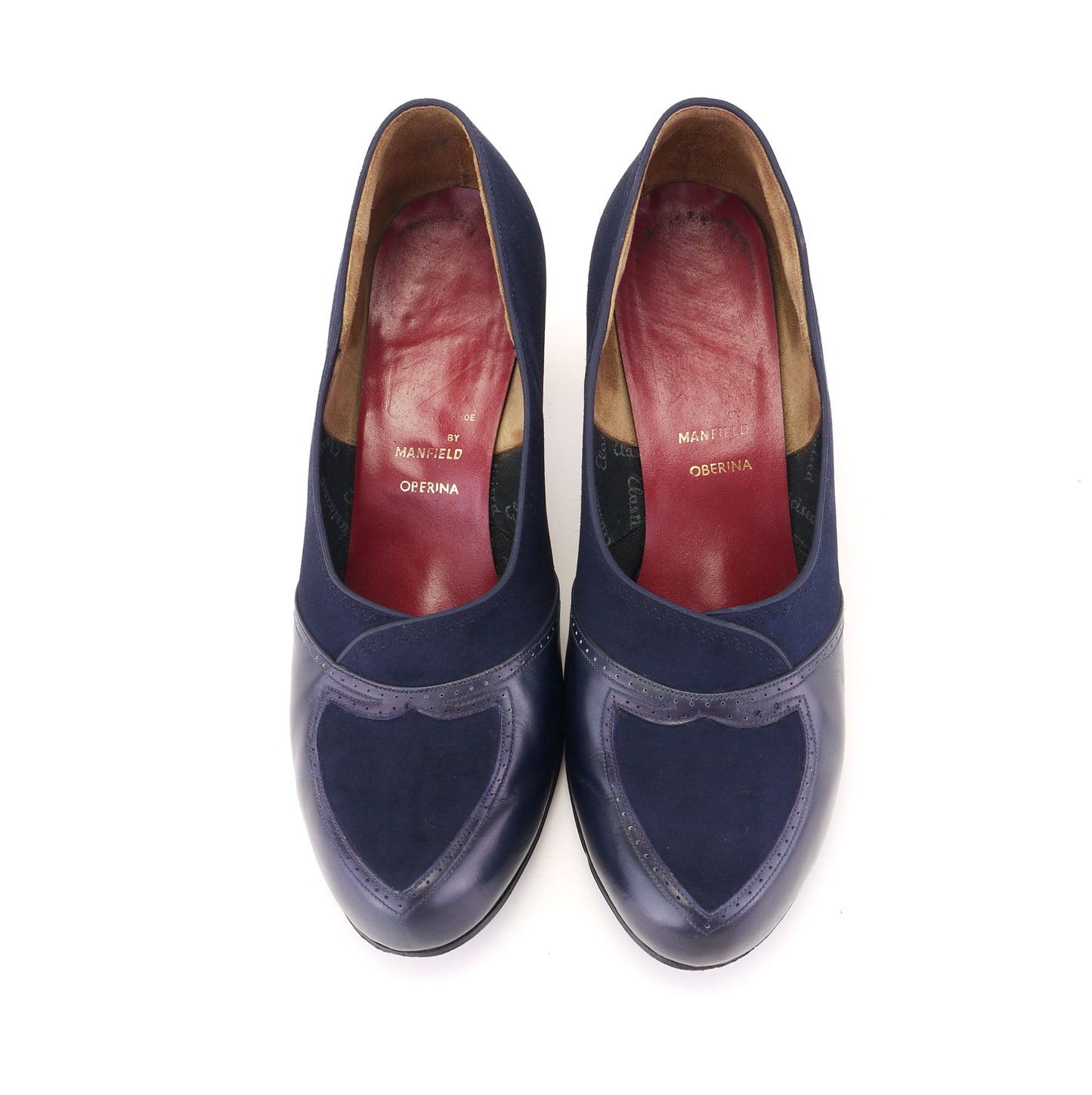 1950s Smart Navy Pumps by Manfield UK 5