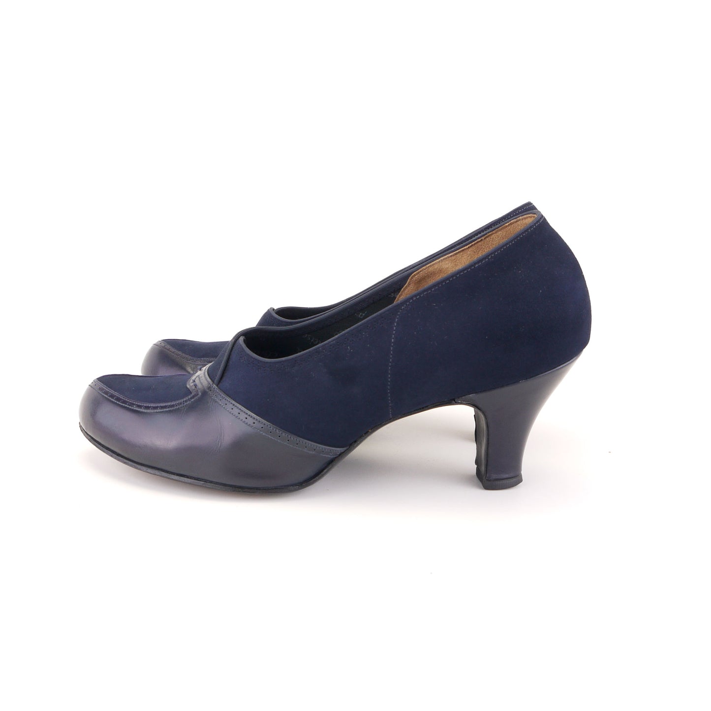 1950s Smart Navy Pumps by Manfield UK 5