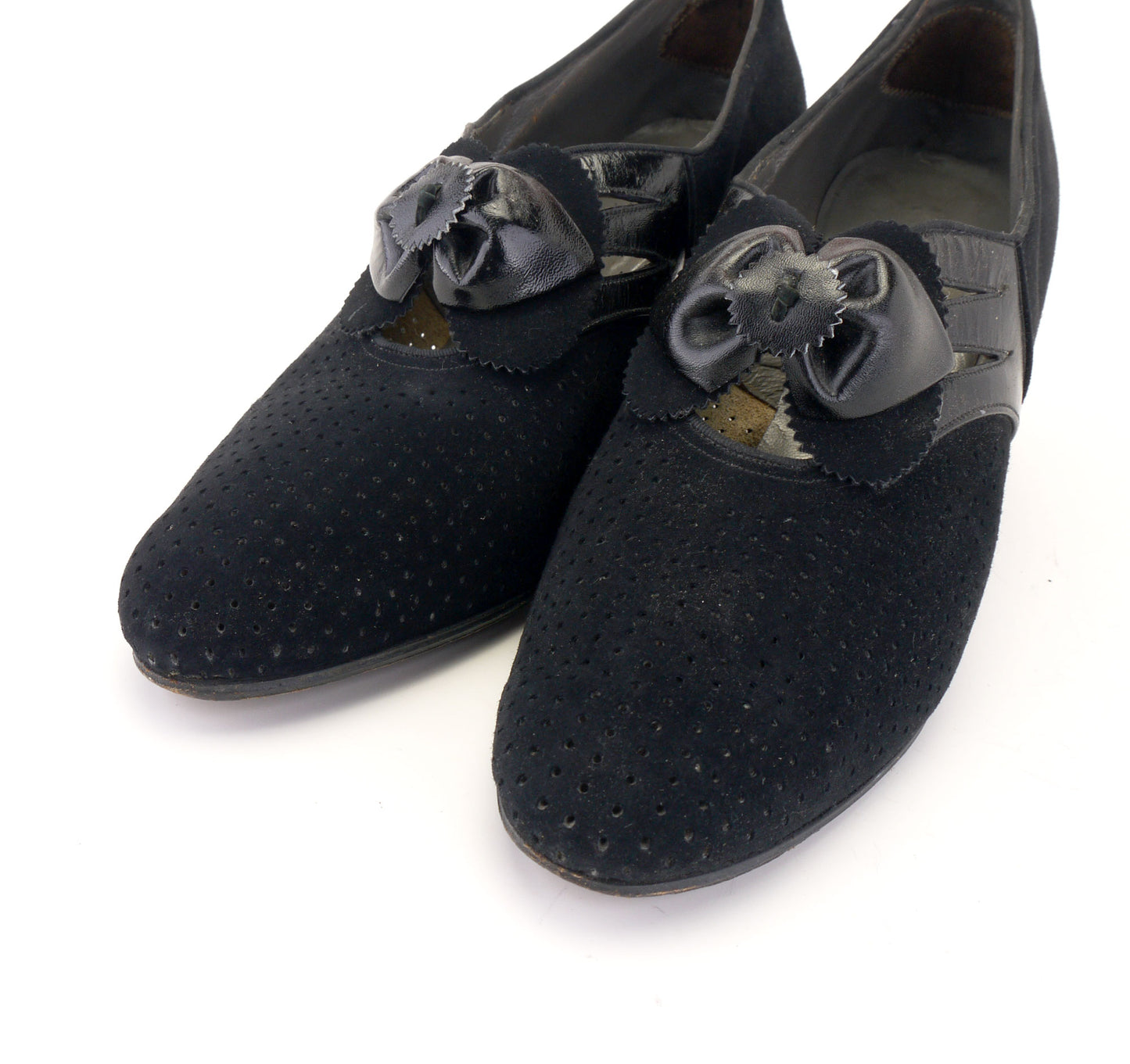 Manfield Black Suede Pumps from 1941 UK 4