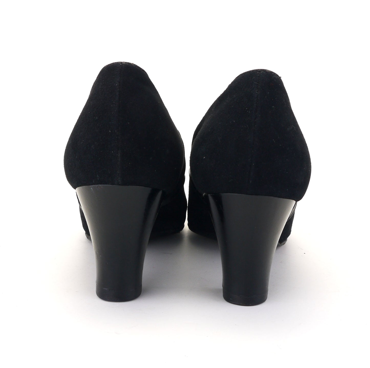 Manfield Black Suede Pumps from 1941 UK 4