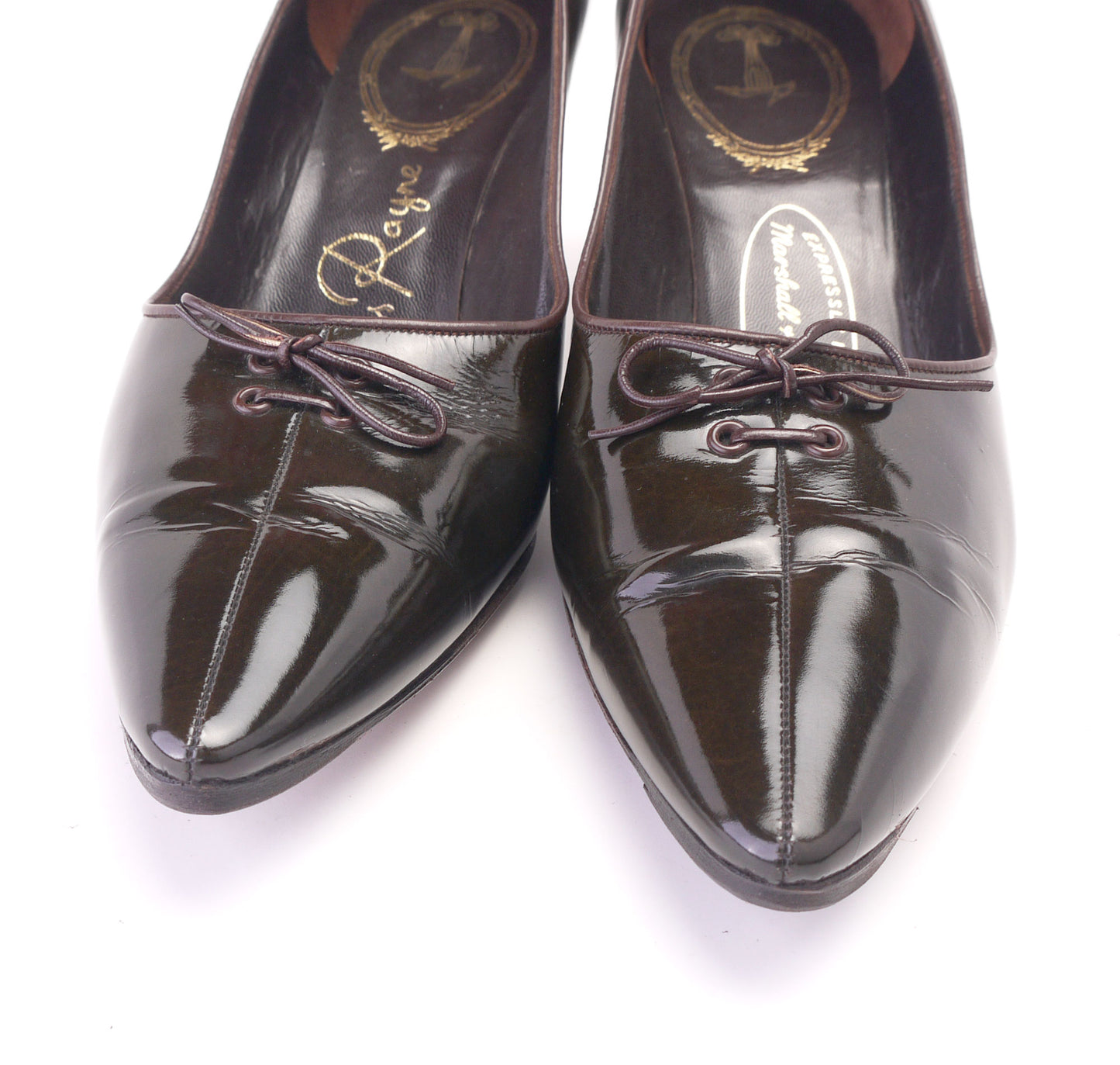 1960s Miss Rayne Pumps in Rich Dark Green UK 4-4.5