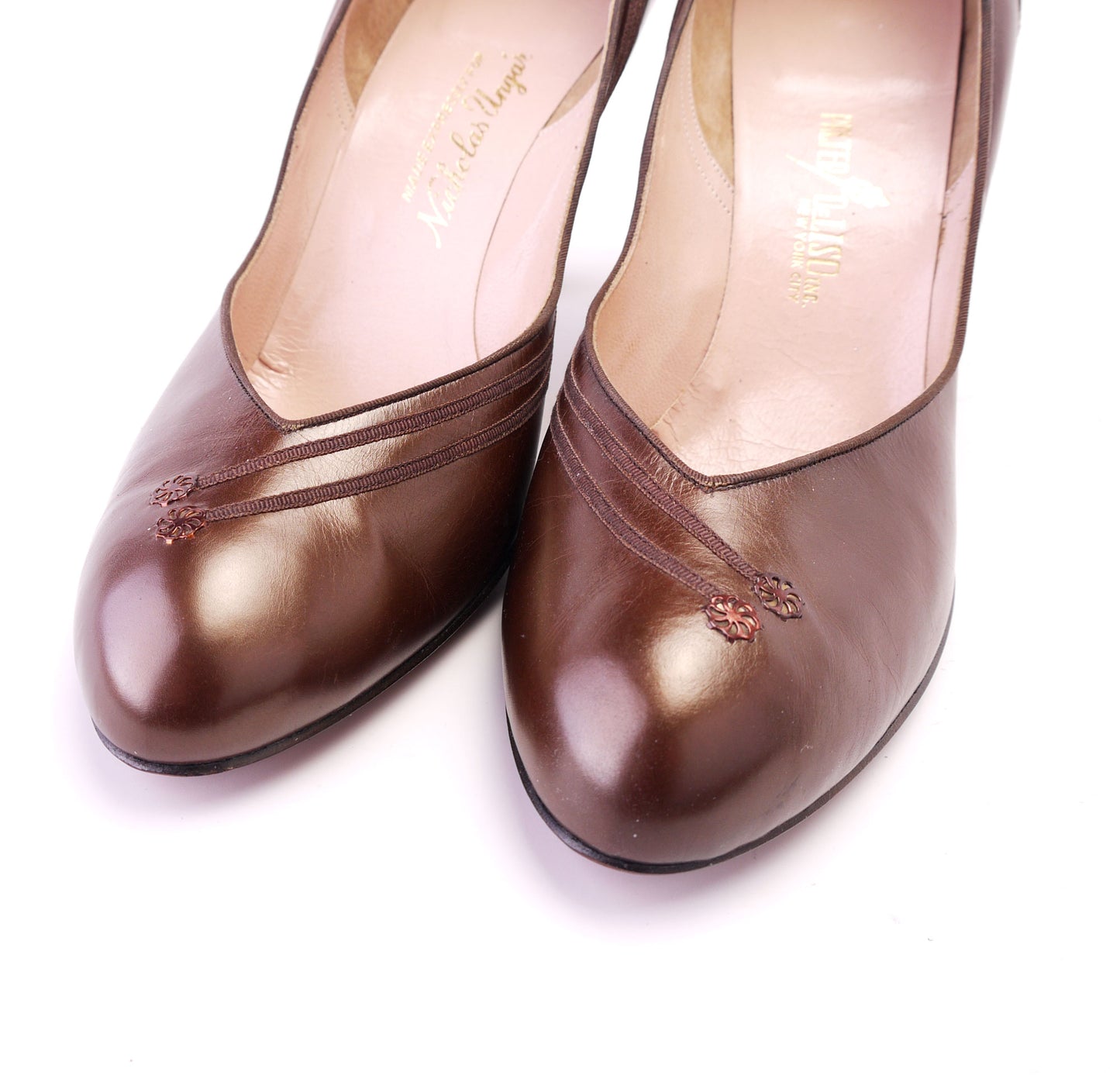 1950s Unworn Palter De Liso Bronze Pumps UK 6