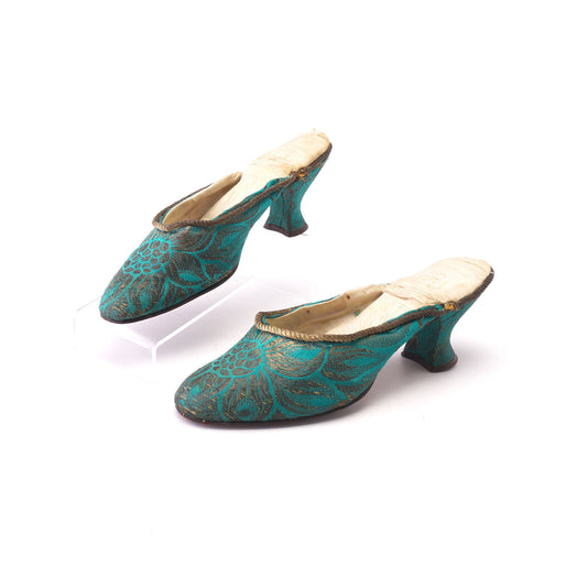 Edwardian Jade & Gold Slippers by Patersons UK 4