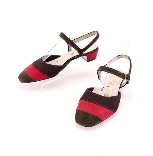 1960s Three Colour MOD Slingbacks by Playshoe UK 5