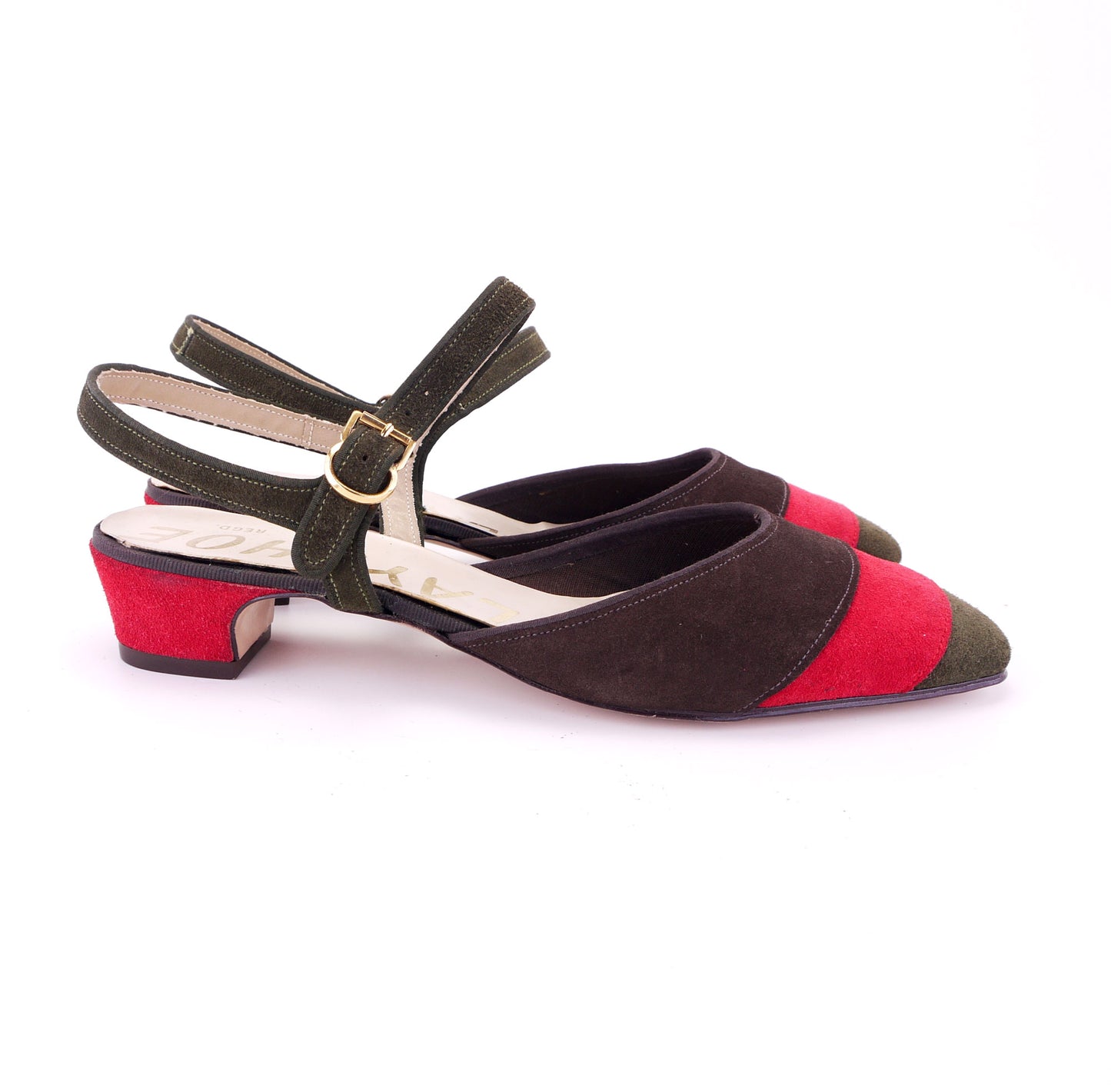 1960s Three Colour MOD Slingbacks by Playshoe UK 5