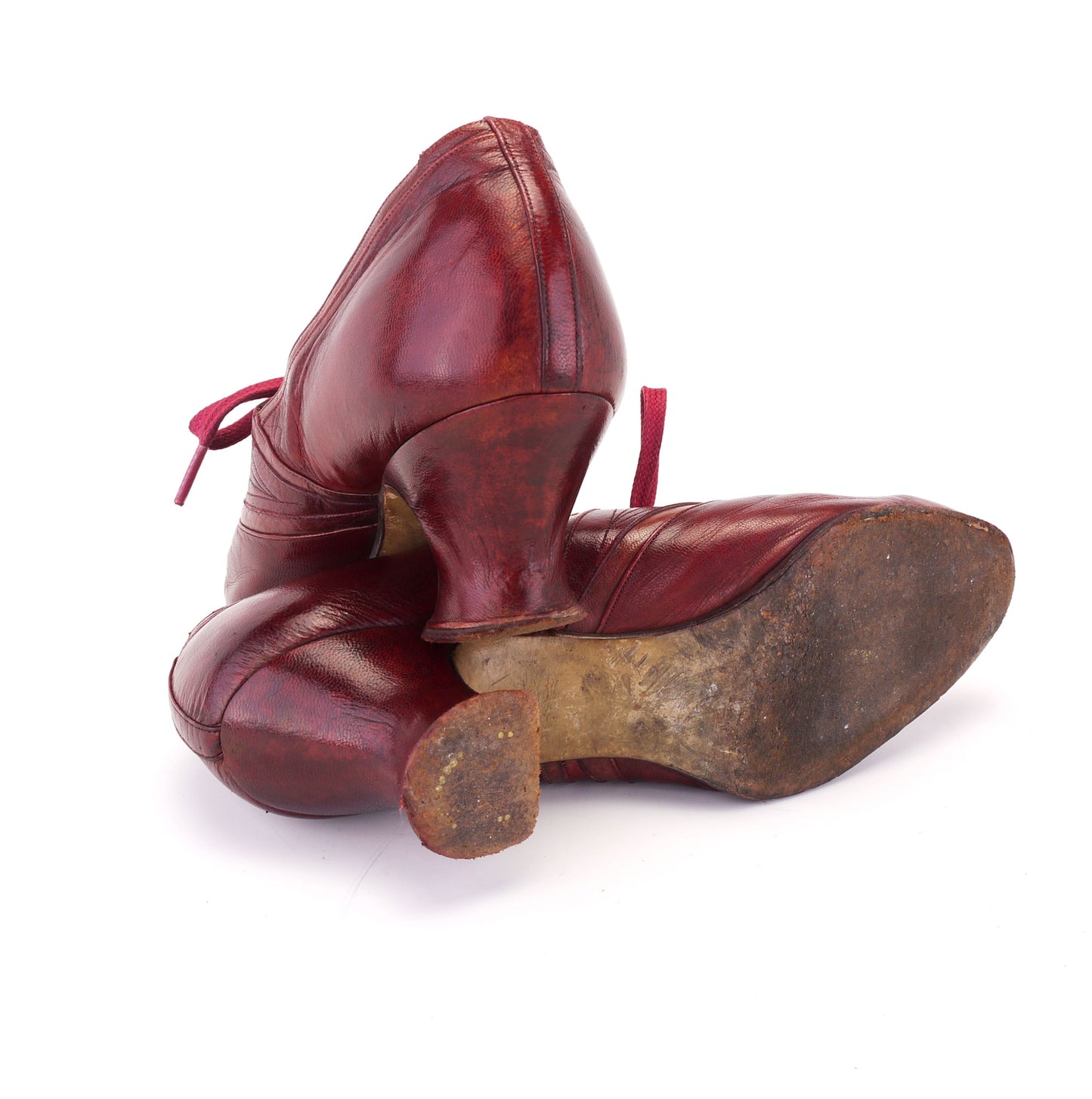 1920s Red Two Tone Lace Ups by Stiletto UK 4
