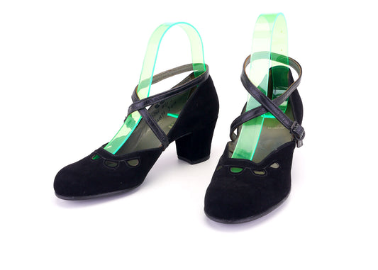 1940s CC41 Airborne Pumps with Fancy Strap UK 3