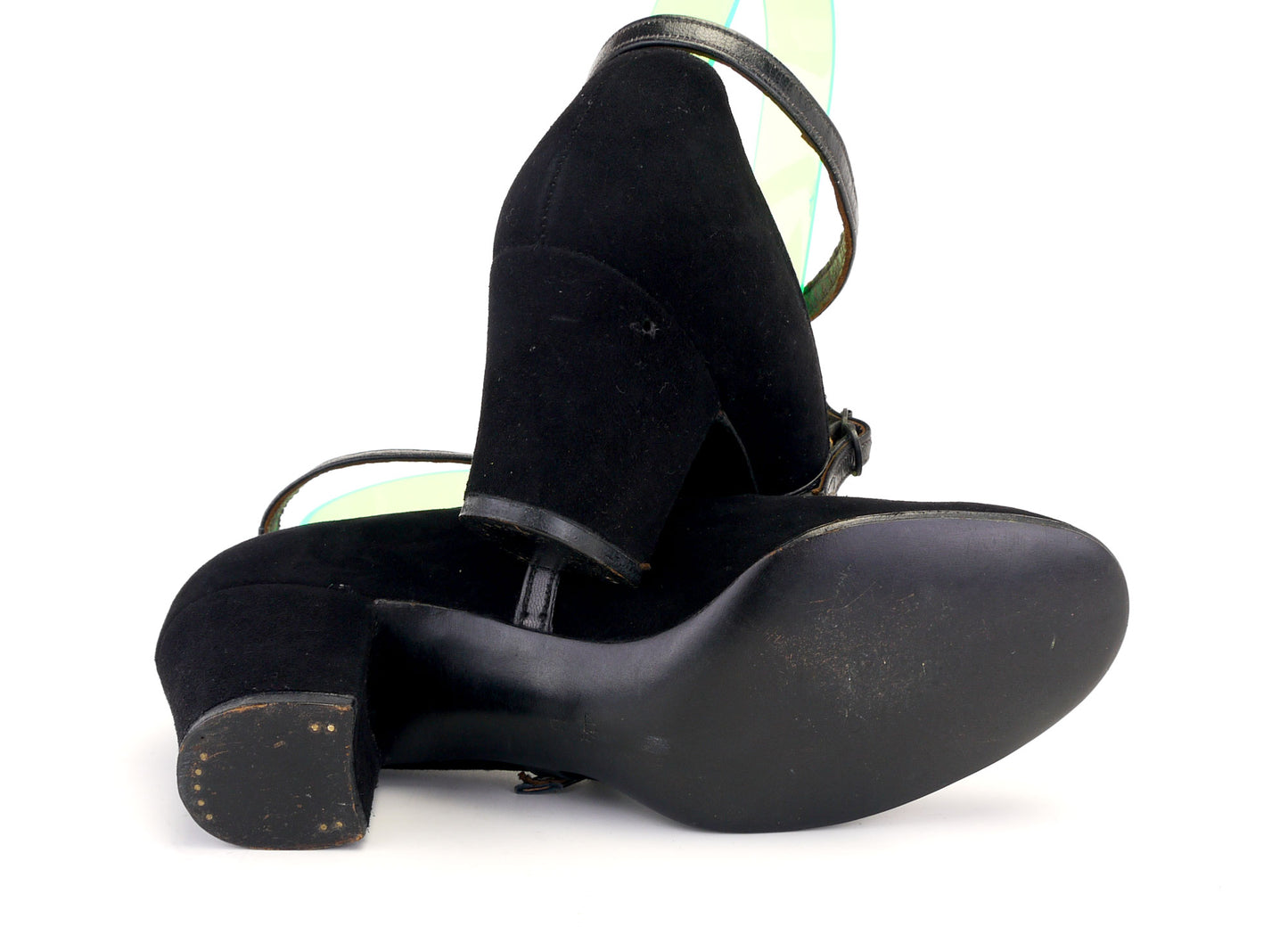 1940s CC41 Airborne Pumps with Fancy Strap UK 3