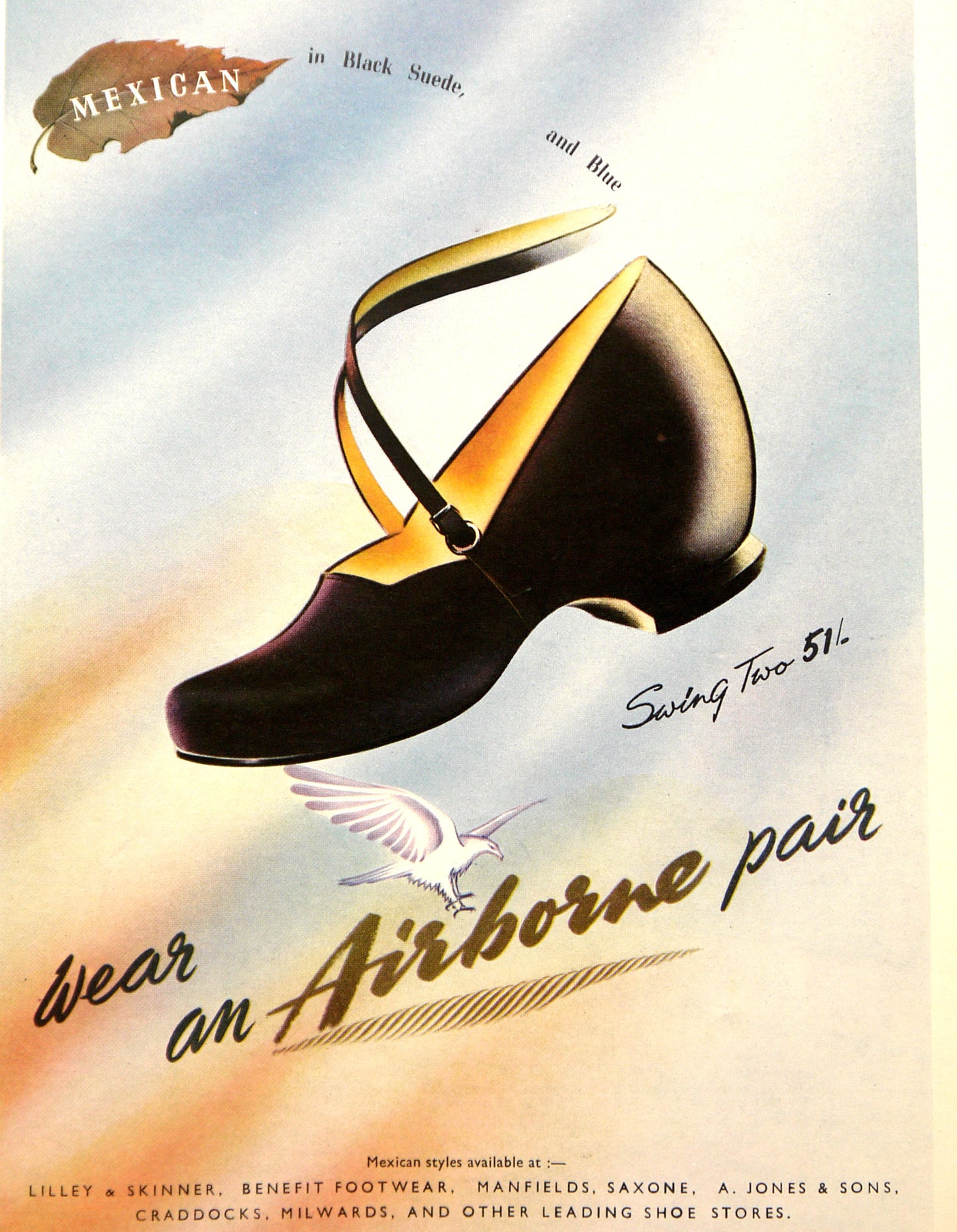 1940s CC41 Airborne Pumps with Fancy Strap UK 3