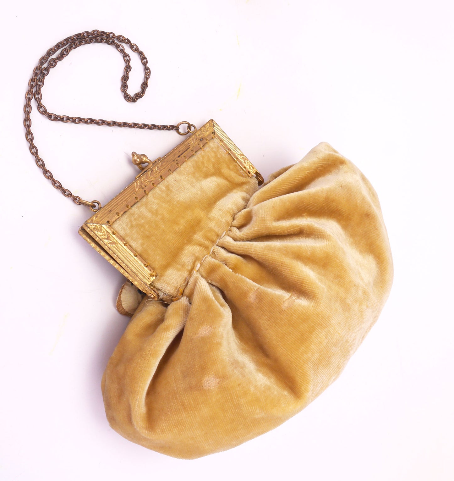 Rare 1920s Shoes & Bag Set Yellow Floral Mary Janes UK 3