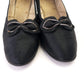 1930s Black Silk Evening Pumps UK 5