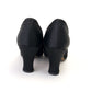 1930s Black Silk Evening Pumps UK 5