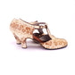 Incredible 1930s Snakeskin T Bar Sandals UK 7