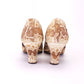 Incredible 1930s Snakeskin T Bar Sandals UK 7