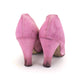 1930s High Heel Pink Satin Pumps UK 3