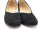 1930s Black Silk Satin Pumps UK 4