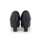 1930s Black Silk Satin Pumps UK 4