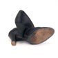 1930s Black Silk Satin Pumps UK 4
