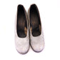 1940s Silvery White Platform Pumps UK 5.5