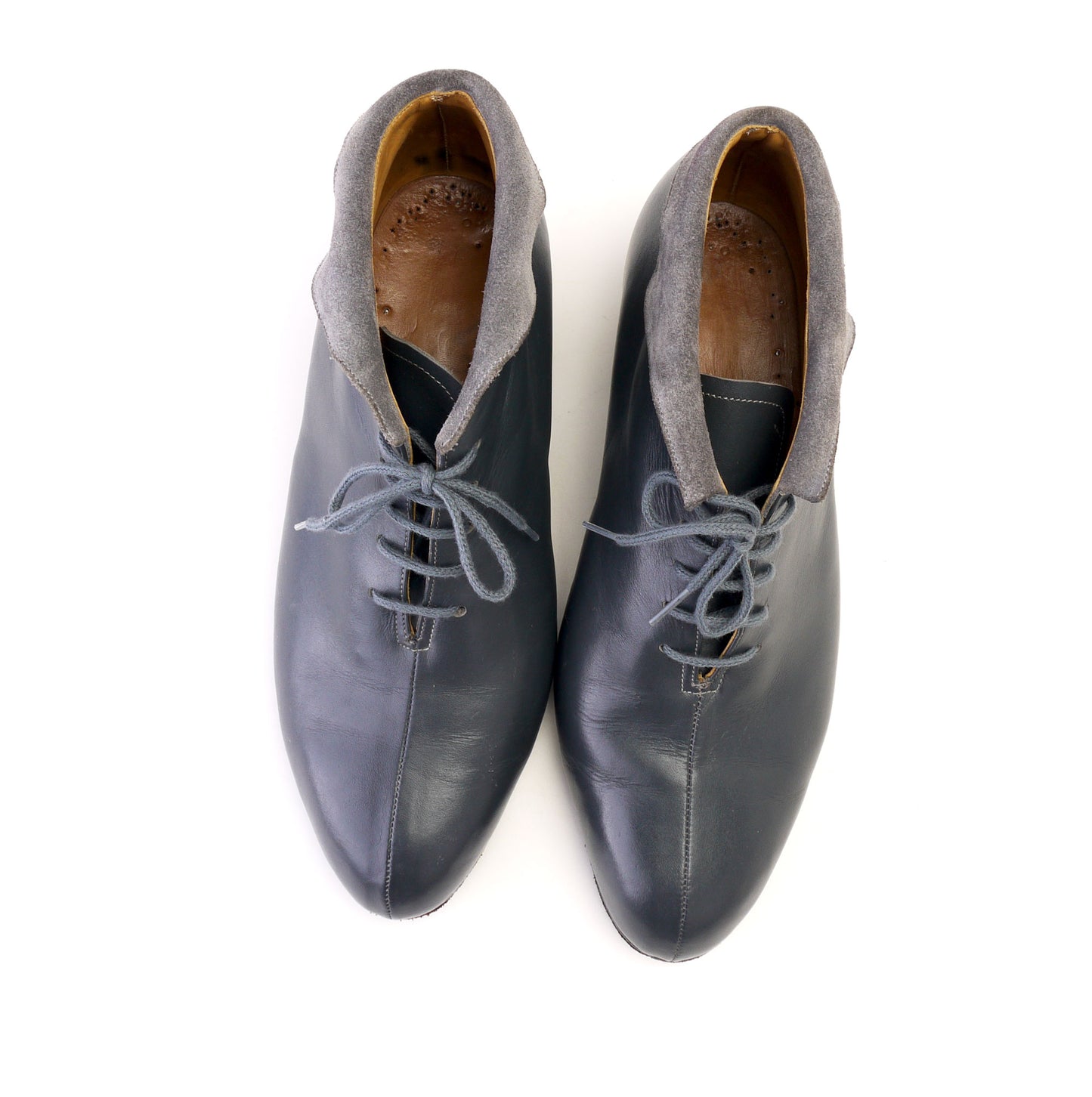 Custom Made 1950s Grey Ankle Boots UK 7.5