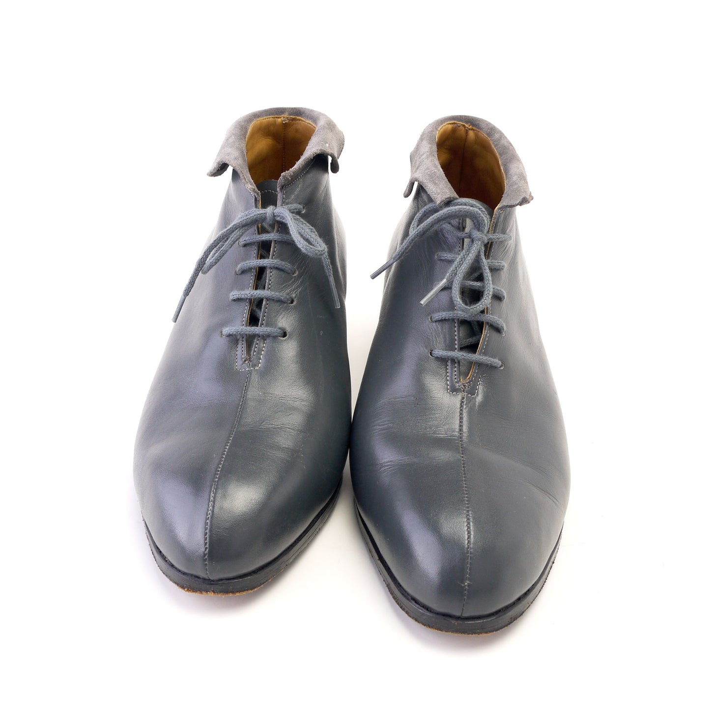 Custom Made 1950s Grey Ankle Boots UK 7.5