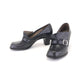 1950s Deadstock Black Perforated Shoes by Clarks UK 5.5