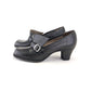 1950s Deadstock Black Perforated Shoes by Clarks UK 5.5