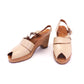 1940s Cork Platform Sandals by Gani UK 5