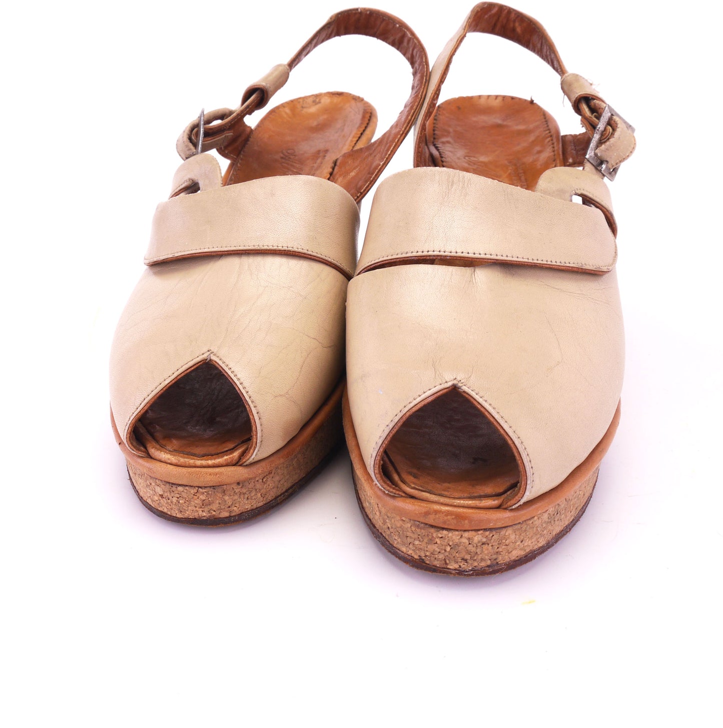 1940s Cork Platform Sandals by Gani UK 5