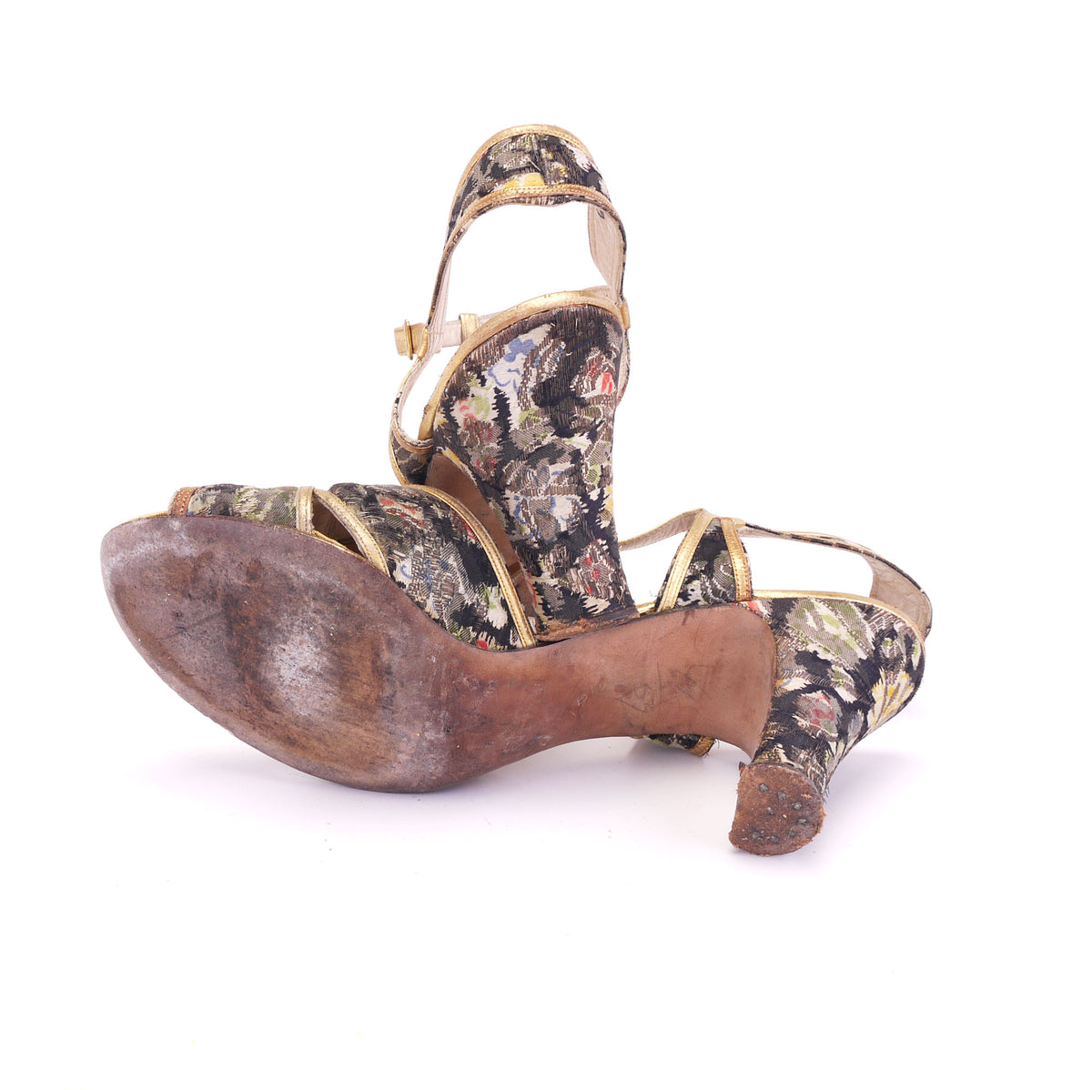Rare 1930s Ansonia De Luxe Evening Sandals UK 4