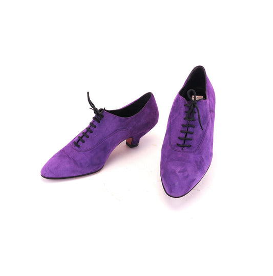 1980s Armando Pollini Light Purple Oxfords UK 7