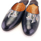 1920s Deadstock Art Deco Hand Painted Slippers UK 4
