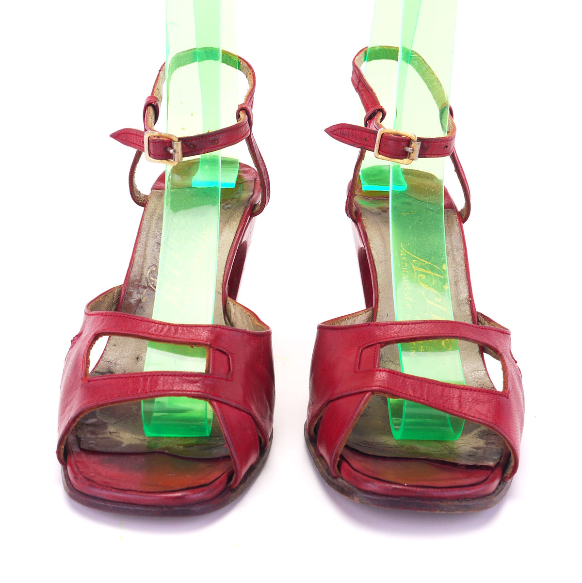 Rare 1940s Open Wedge Sandals by Astre UK 2