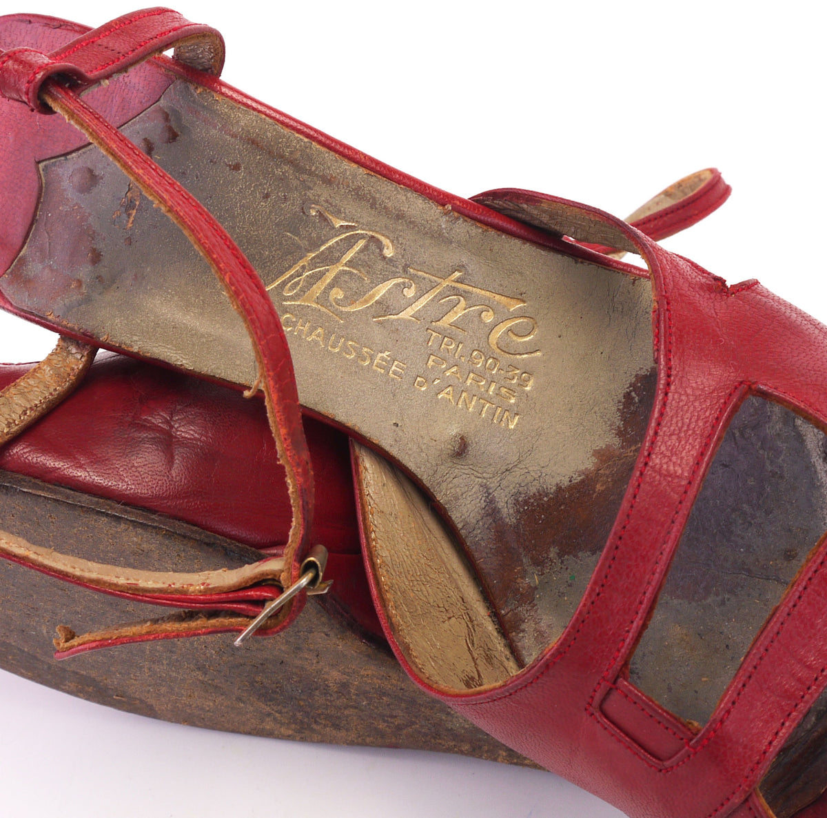 Rare 1940s Open Wedge Sandals by Astre UK 2