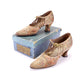 1920s Floral & Golden Bar Shoes by Babers UK 3.5